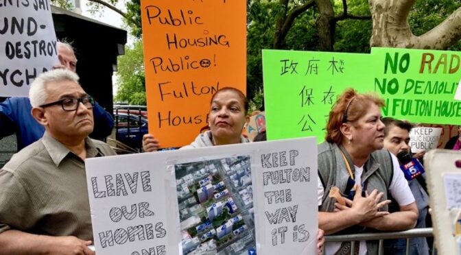 NYC politician’s ‘Working Group’ backs privatizing Fulton Houses over tenant objections | Liberation News